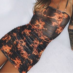 PRINCESS POLLY FLAME DRESS 🔥